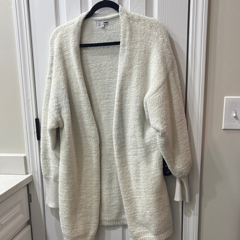 Fashion Nova Cream Cardigan